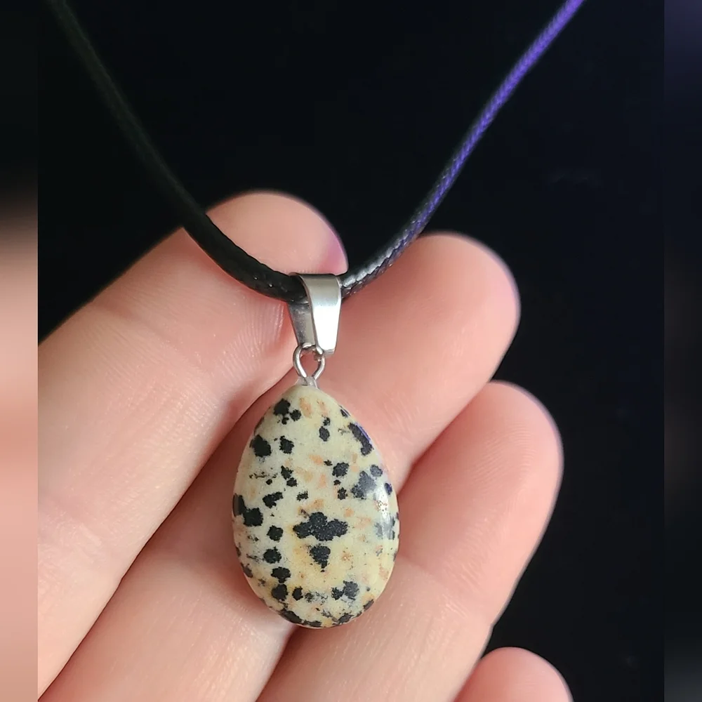 Dalmatian Jasper Pendant Necklace